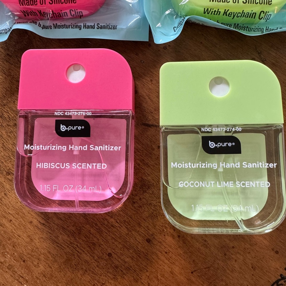 Pink and Green Moisturizing Hand Sanitizer Set